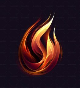 Abstraktes Buschfeuer